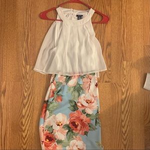 Mock Two Piece Dress